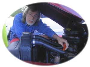 Bob working on a 1940 Ford charging system